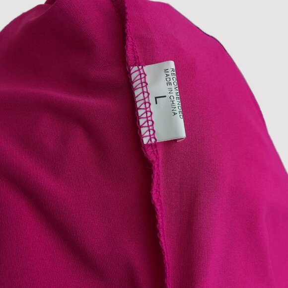 Fuchsia Pink Bodycon Ruffle Dress - Picture 6 of 7